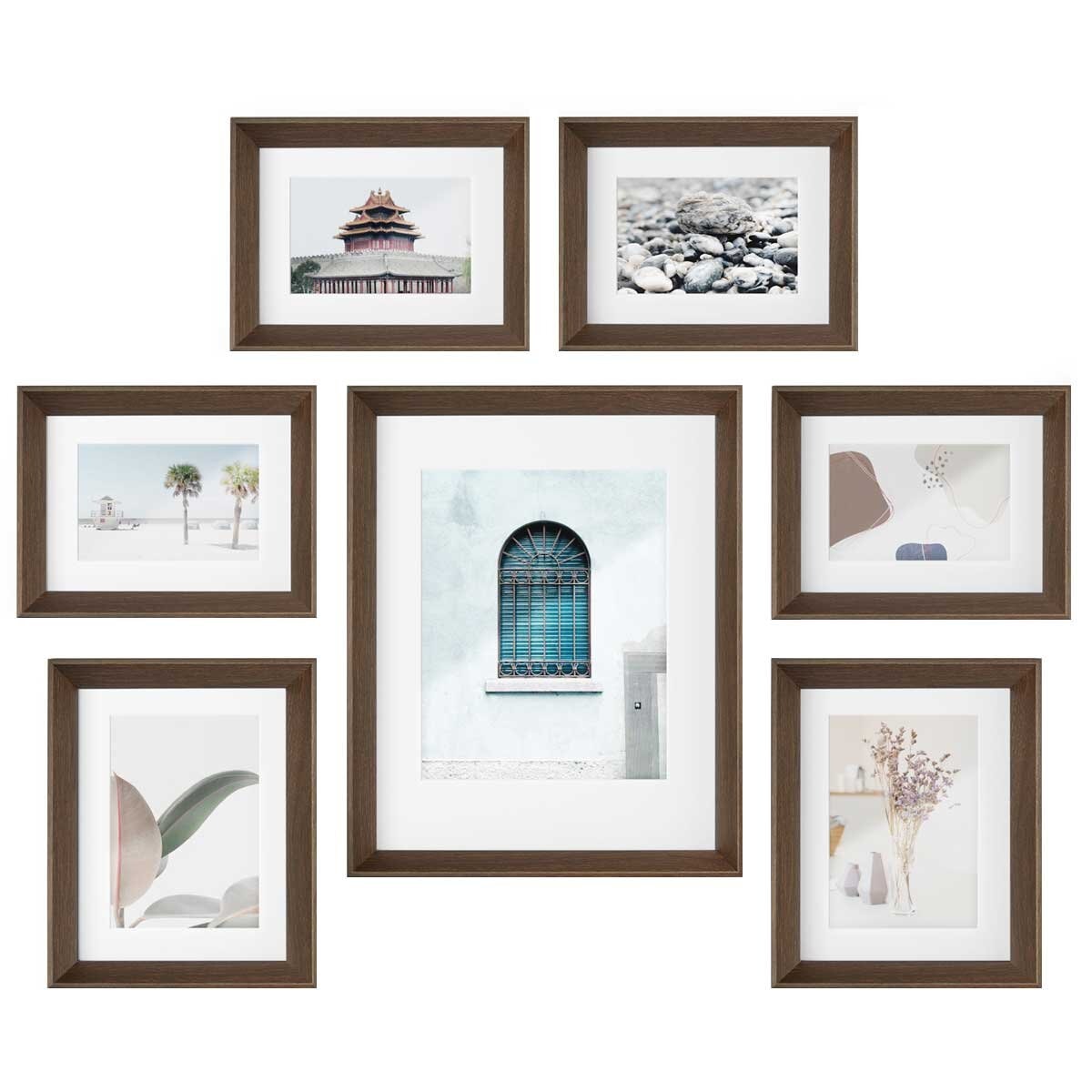 Umbra Photo Frame 7 Piece Walnut