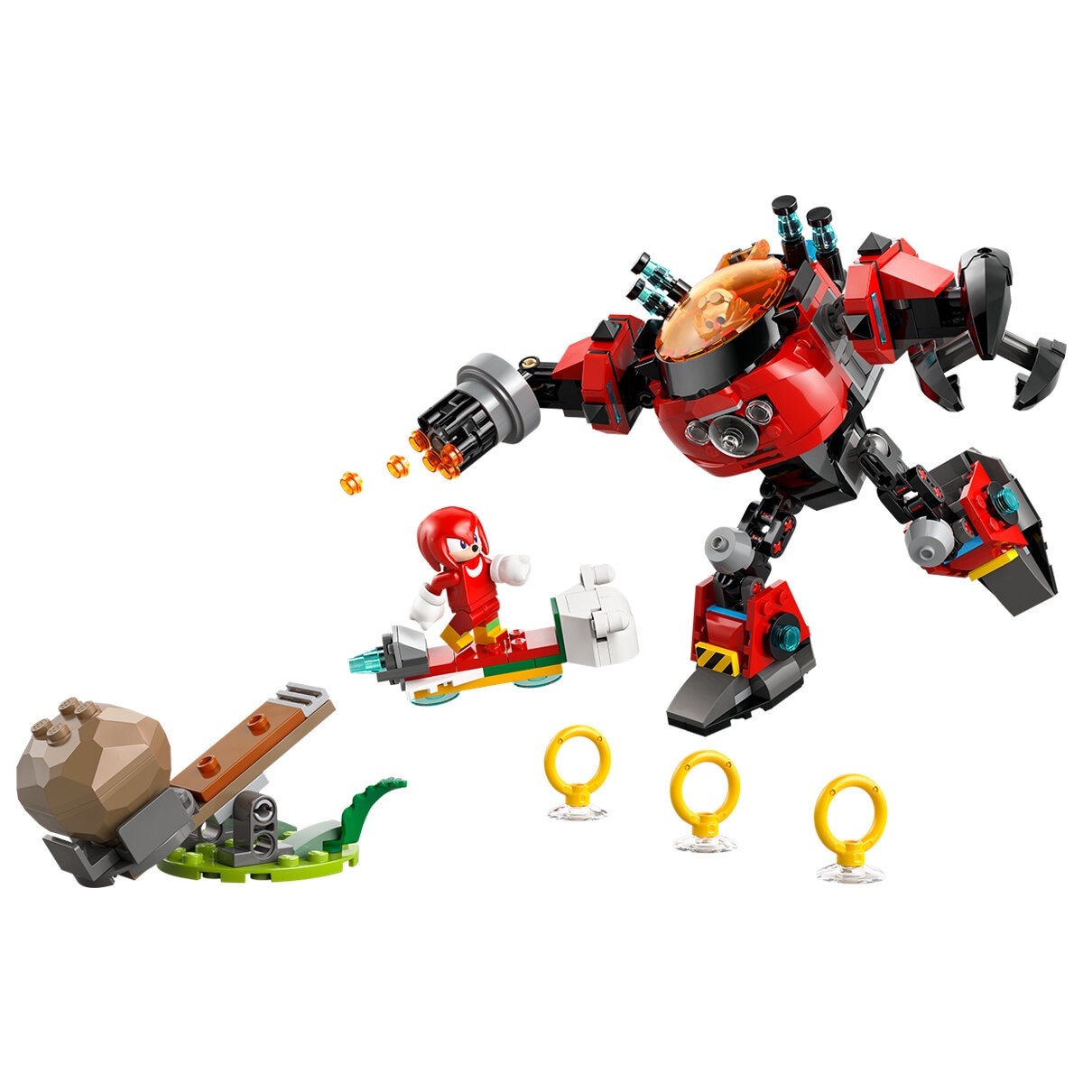 LEGO Sonic the Hedgehog Knuckles vs. Dr. Eggman Egg Crusher Mech 77005