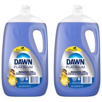 Dawn Platinum Advanced Power Dishwashing Liquid 2.66L 2 Pack