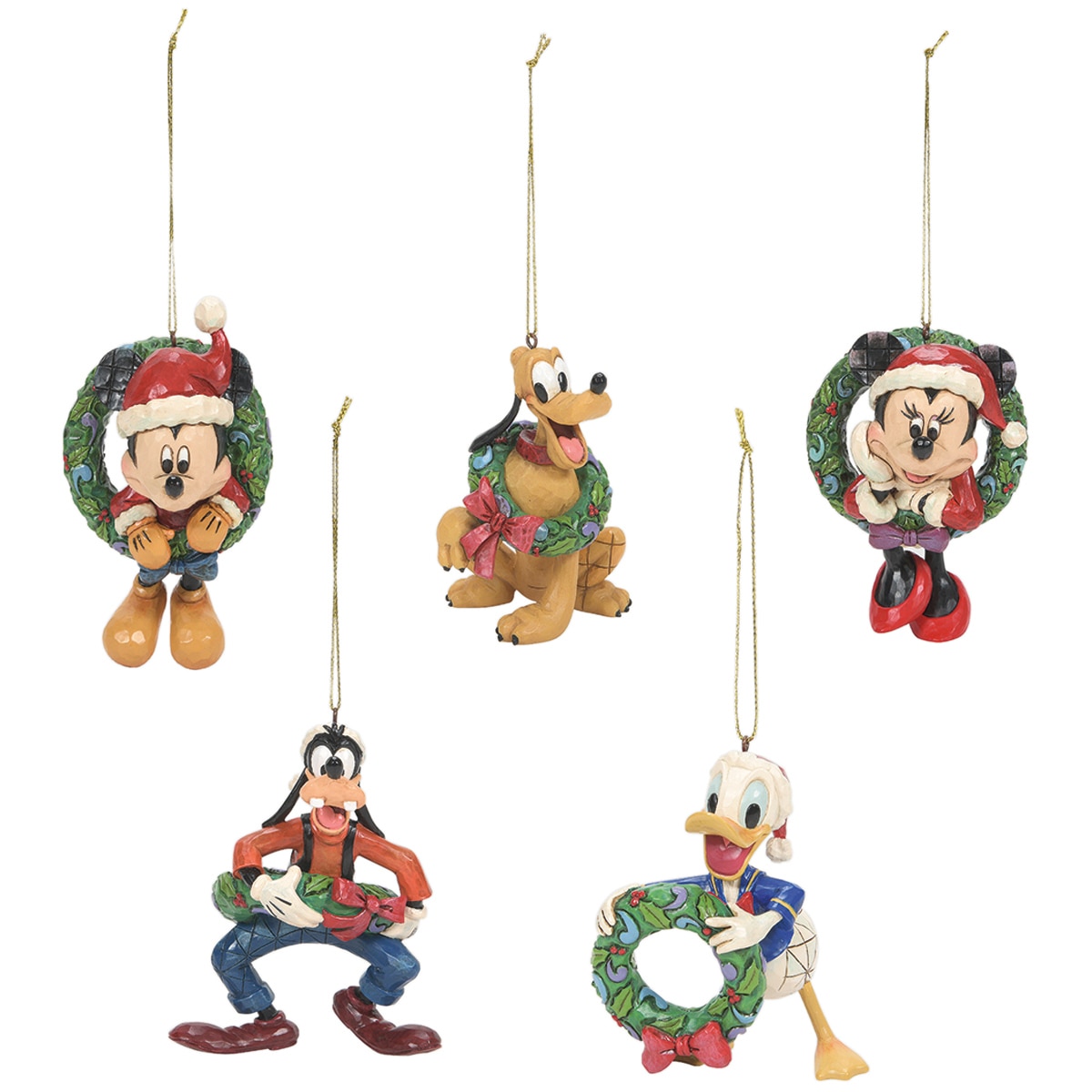 Disney Traditions by Jim Shore Mickey & Friends Holiday Ornament 5pc Set Costco Australia