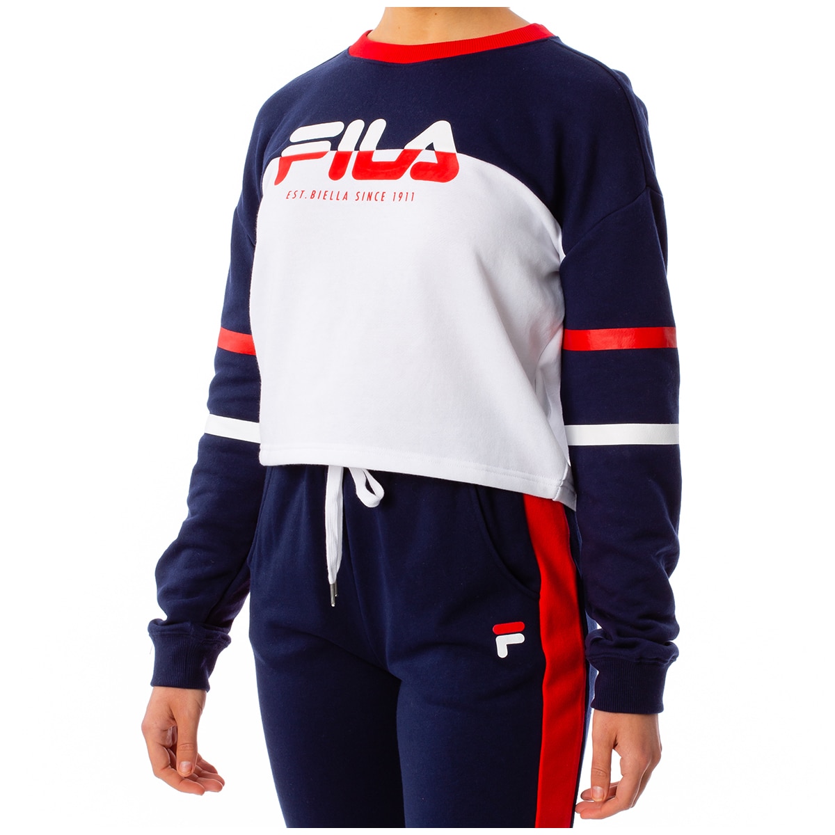 Fila Women's Crew Long Sleeve Top - Peacoat