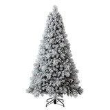Pre-Lit Glitter Flocked Cashmere Artificial Christmas Tree 2.29 m