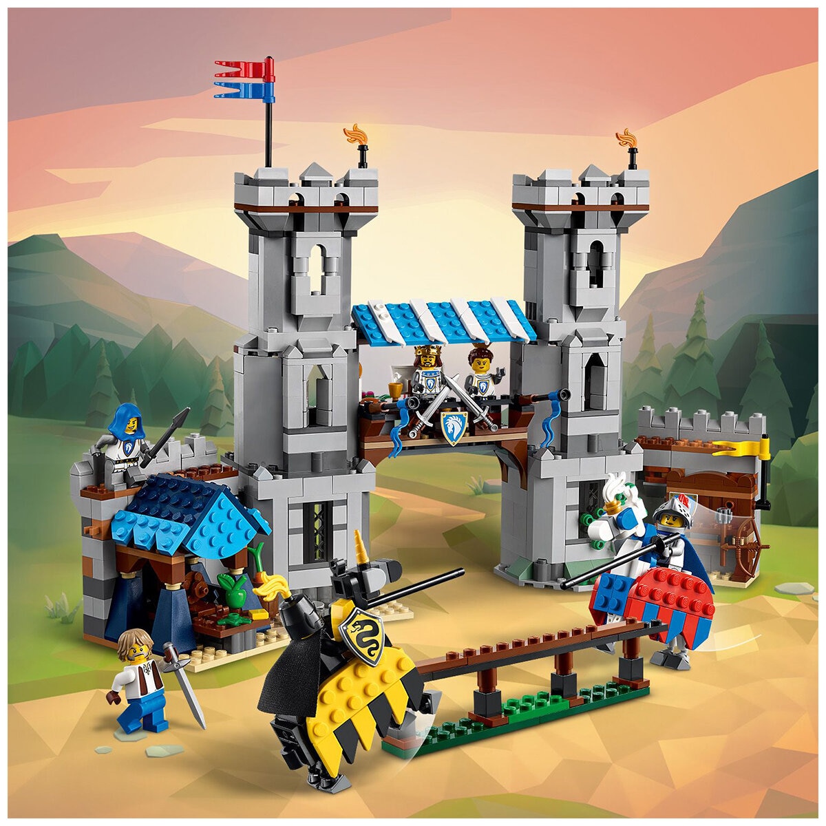 LEGO Creator 3 in 1 Medieval Horse Knight Castle 31168