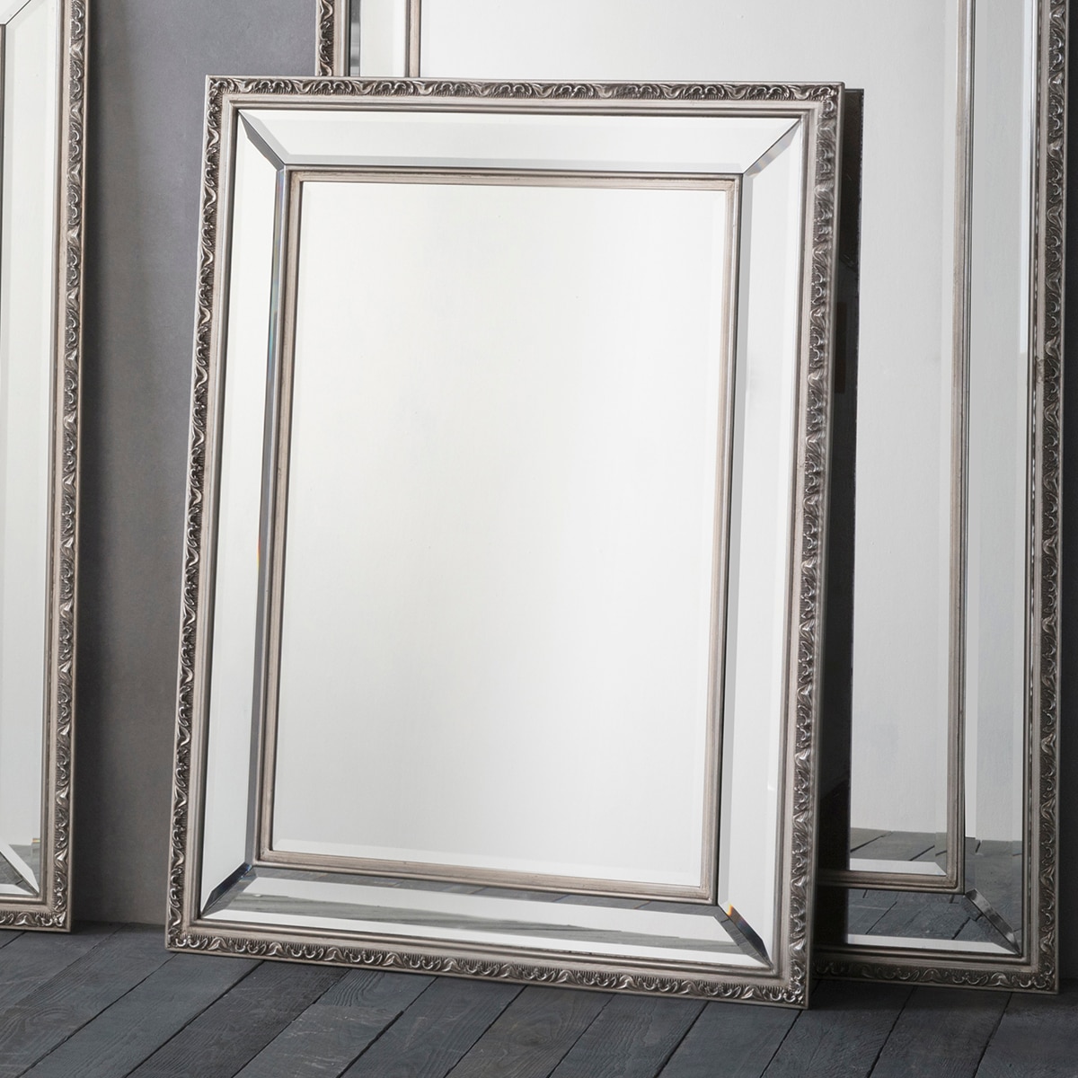 Hudson Living Marlebone Pewter Mirror 740x990mm