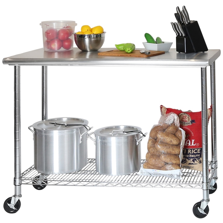 Seville Classics Stainless Steel Work Table Costco Australia