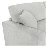Thomasville 2 Piece Fabric Convertible Sectional With Chaise