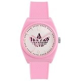 Adidas Originals Street Project Two Pink Resin Strap Analogue Watch AOST23553