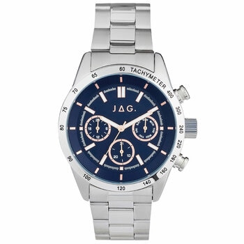 JAG Alain Blue Dial Stainless Steel Chronograph Men's Watch J2329A