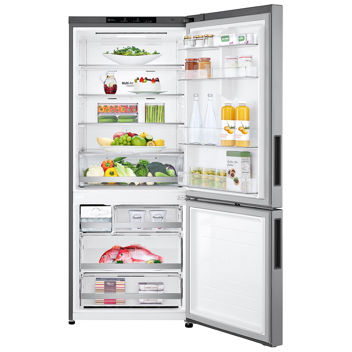 LG GB-455PLC Bottom Mount 455 Litre Fridge