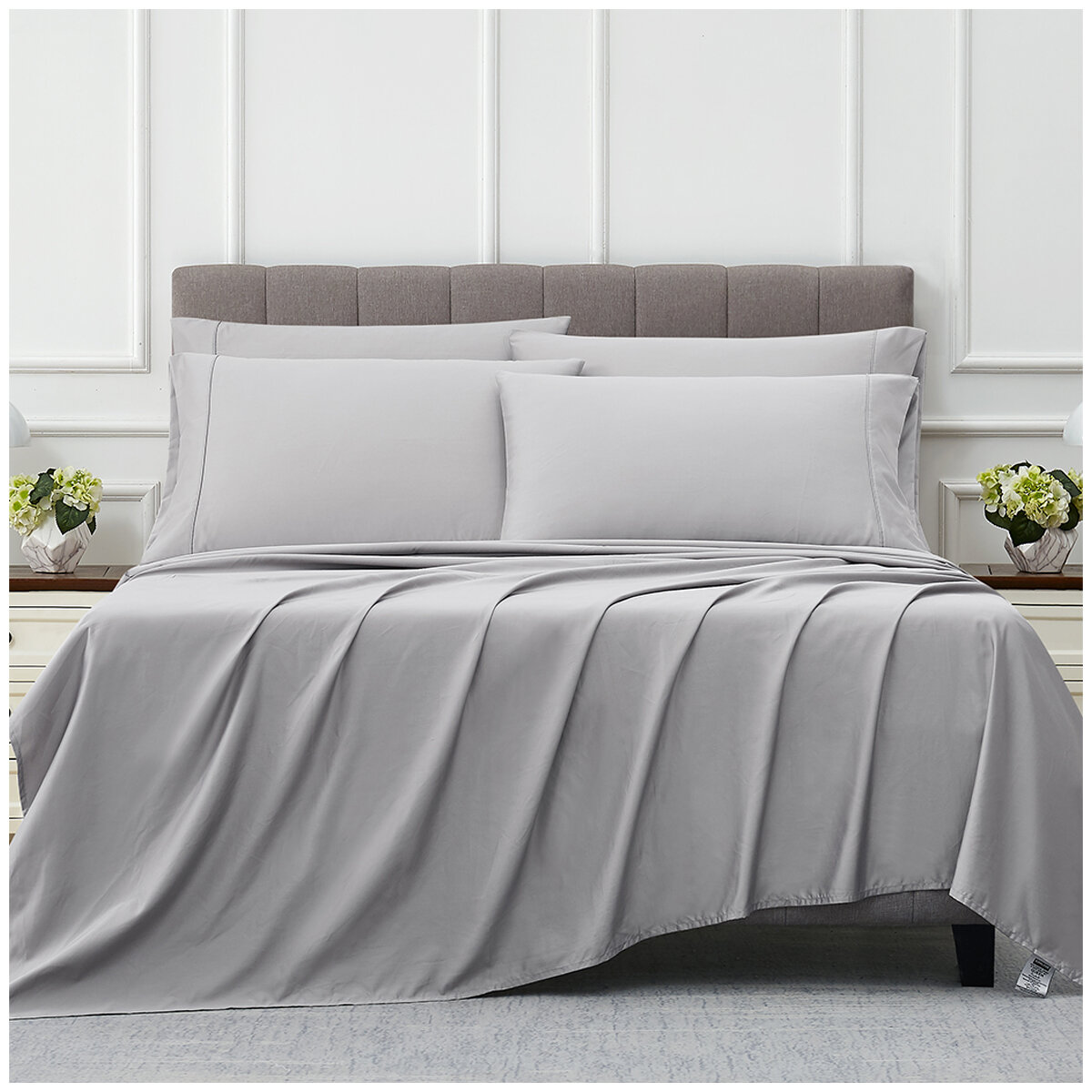 Kirkland Signature Sheet Set 6 Piece Queen Allon Grey