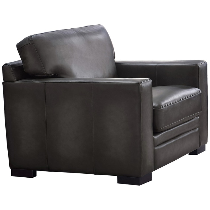 Prospera Home Luca Leather Chair Grey Costco Australia