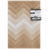 Riviera Homes Chevron Bath Mat 2 Pack Mocha