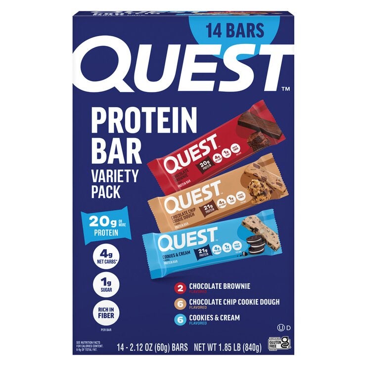 Quest Protein Bars Variety Pack 840g Quest Protein Bars Variety Pack 840g