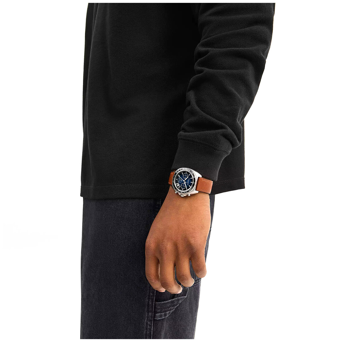 Coach Charter Saddle Leather Strap Blue Dial Men's Watch 14602741