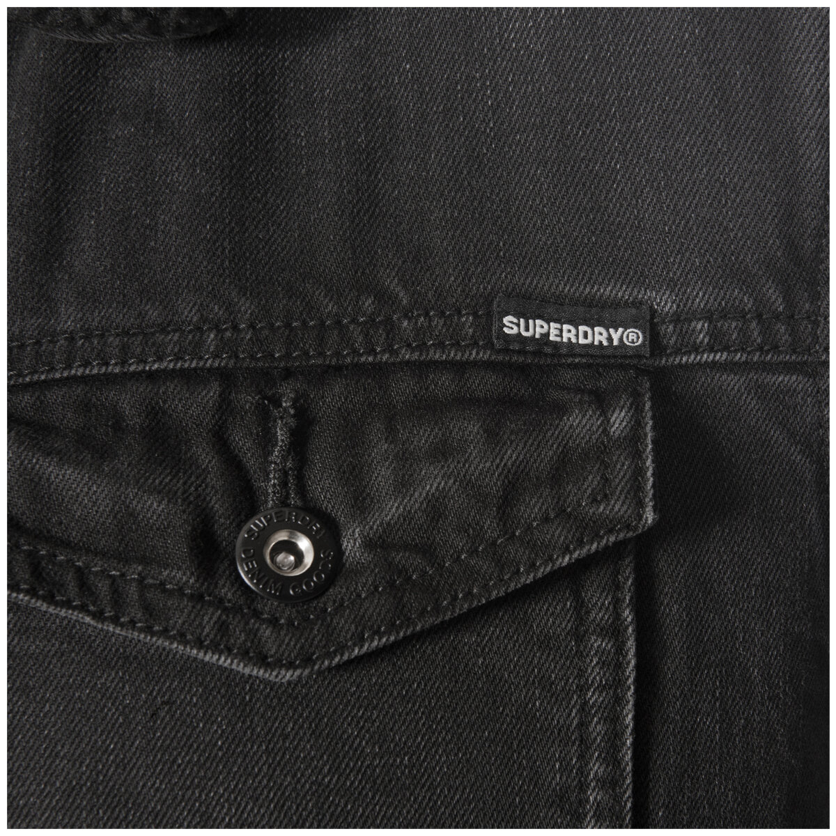 Superdry Highwayman Trucker Jacket Black