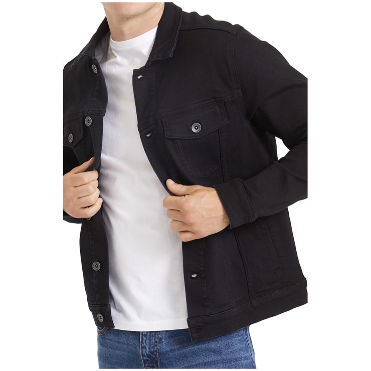 Jag Men's Denim Jacket Black Costco Australia