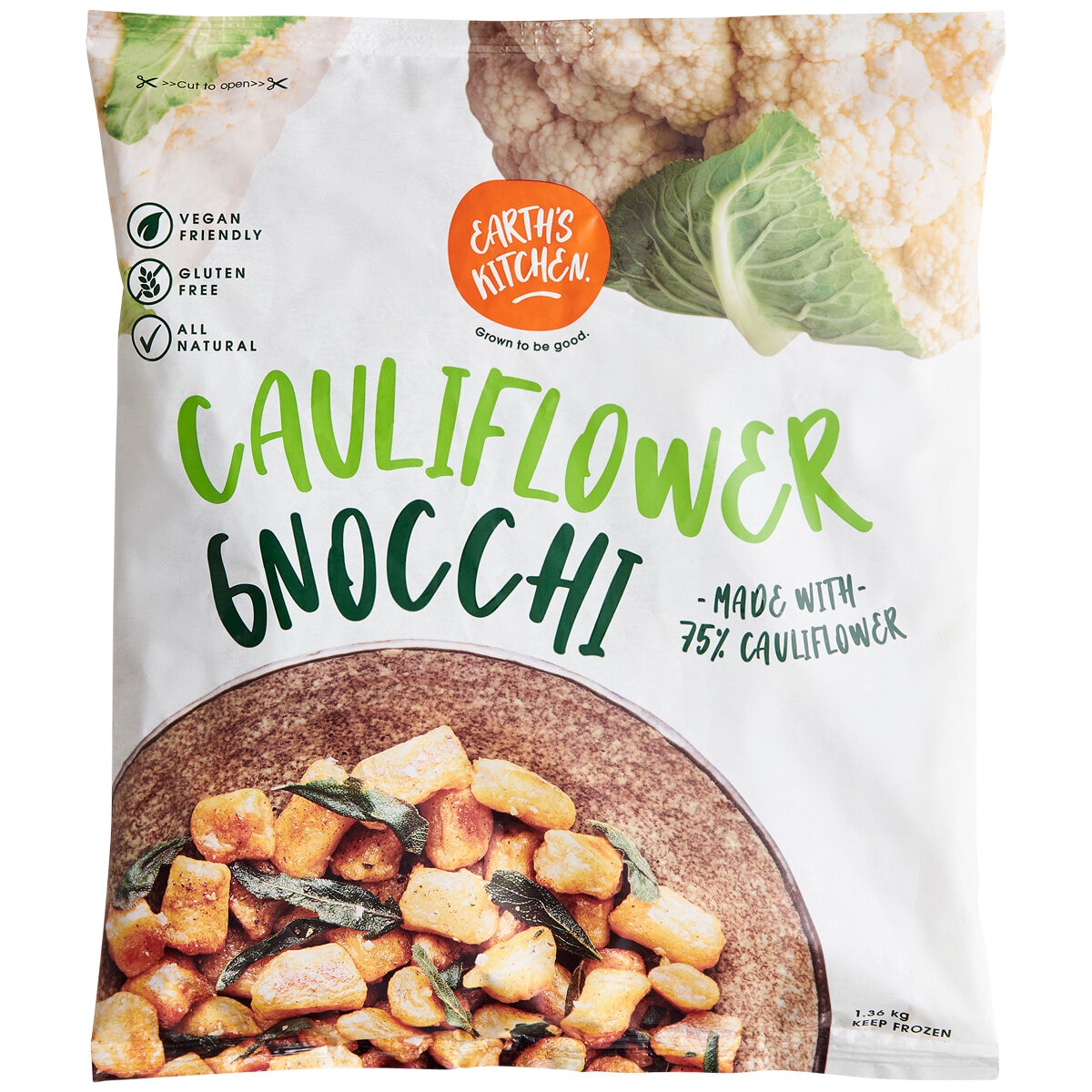Earth's Kitchen Cauliflower Gnocchi 1.36kg Costco Austr...
