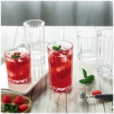 King Crystal Revel Glass Drink Set 16 Piece