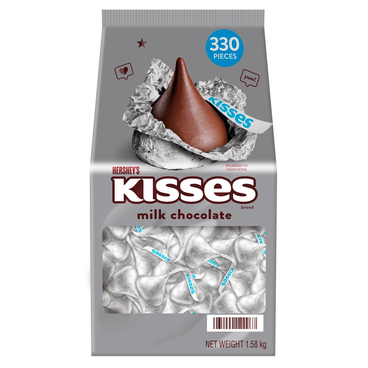 Hershey's Milk Chocolate Kisses 1.58kg