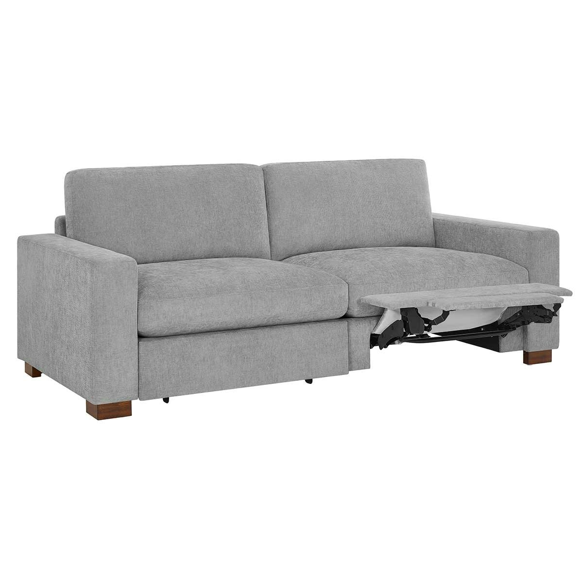 Henredon Fabric Sofa with 2 Power Footrests