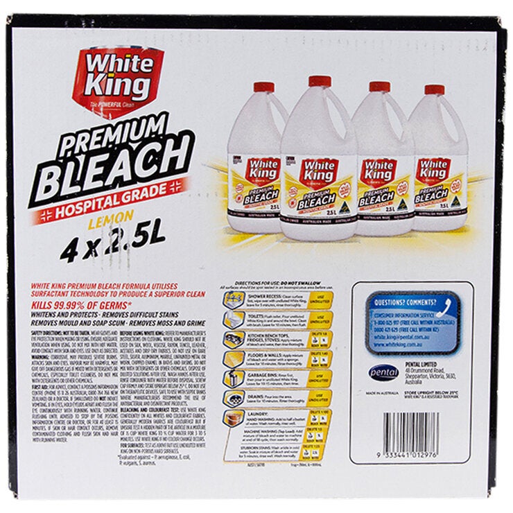 White King Bleach 4x2.5lLP64 White King Bleach 4x2.5lLP64