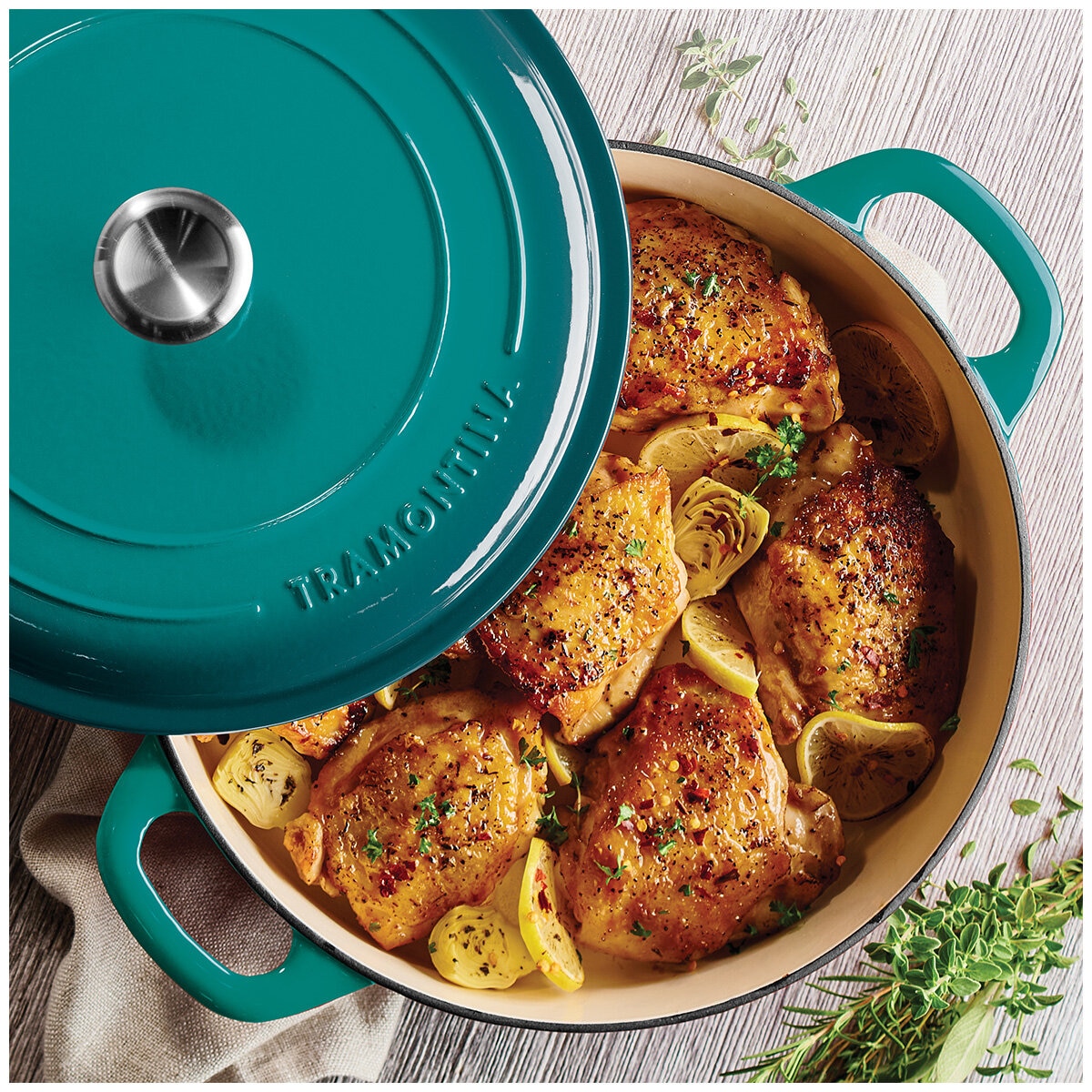 Tramontina Enameled Covered Braiser 3.8L