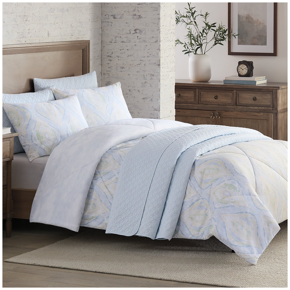 Adorn Home Comforter Set Queen 6 piece