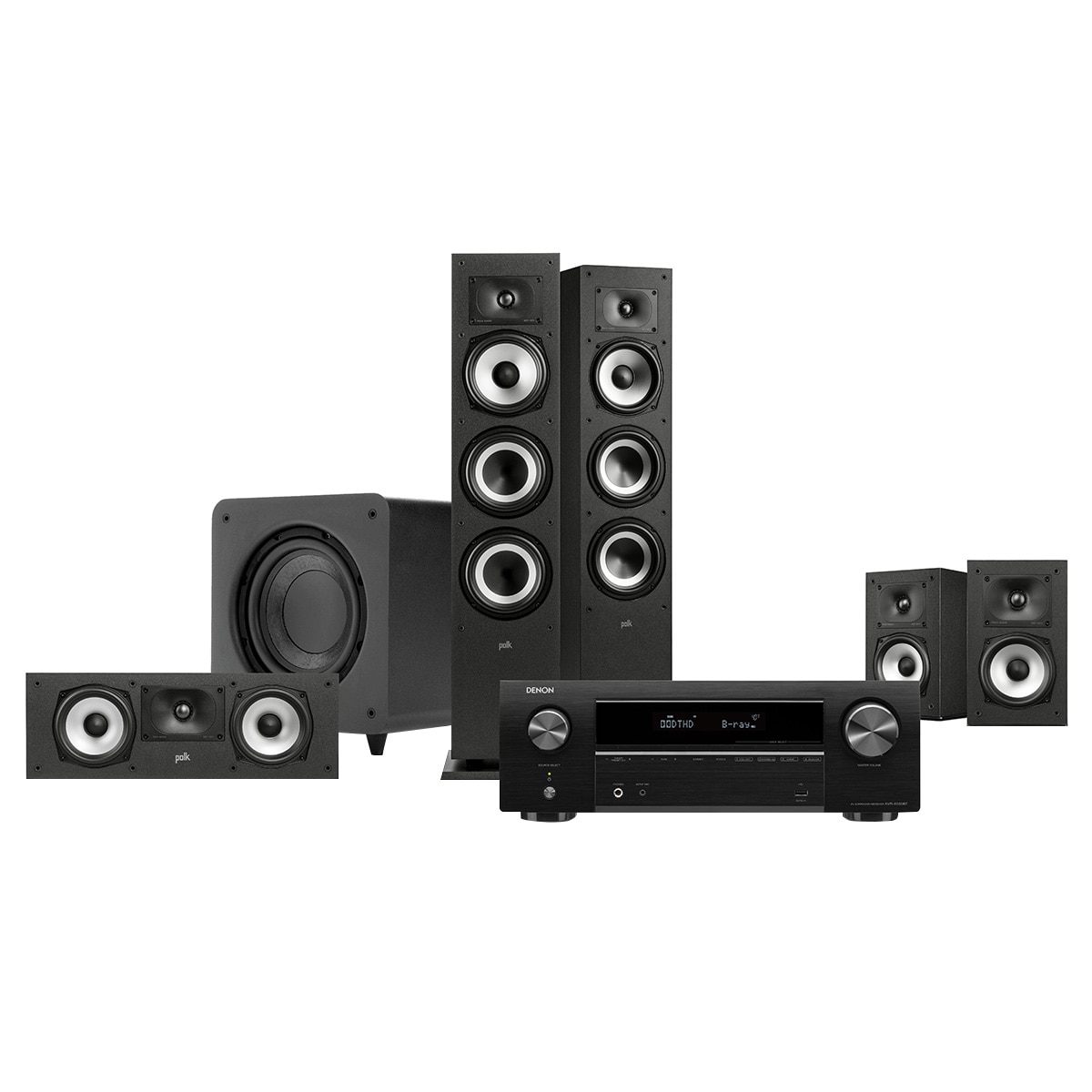 Denon and Polk Home Theatre Bundle MXT5506