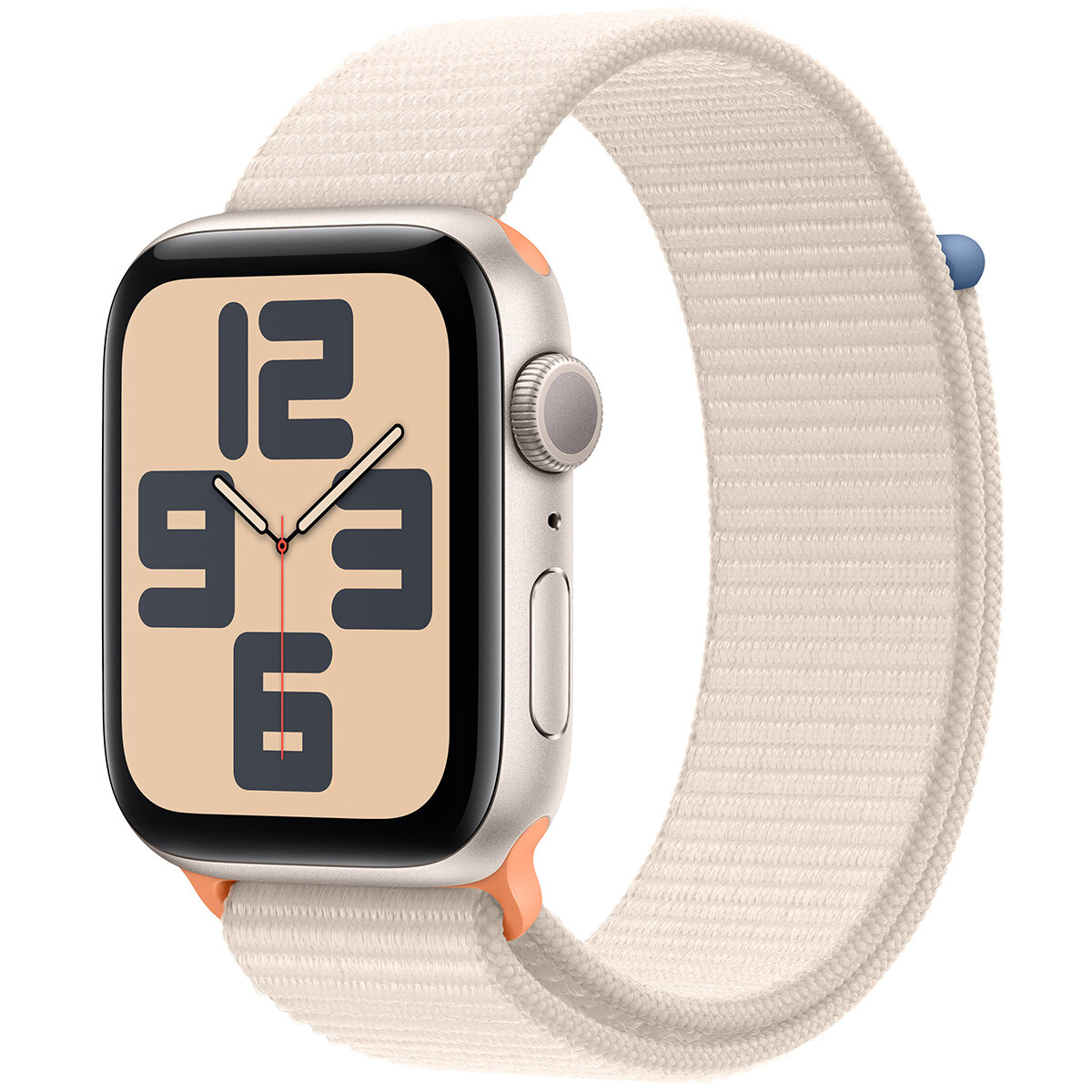 Apple Watch SE GPS 44mm Starlight Aluminium Case with Starlight Sport Loop