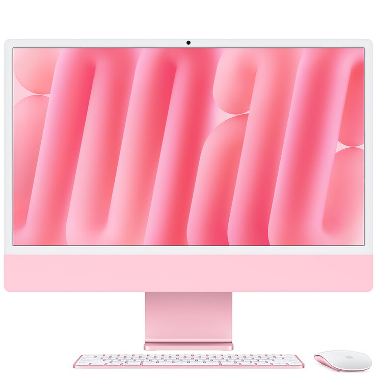 iMac 24 Inch With Retina 4.5 Display M4 Chip 10 Core GPU 24GB 512GB SSD Pink