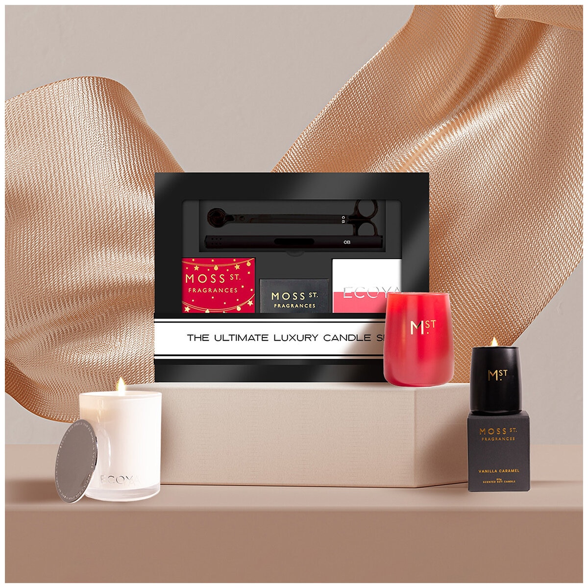 CB Ultimate Luxury 3pc Candle Gift Set with Wick Trimmer