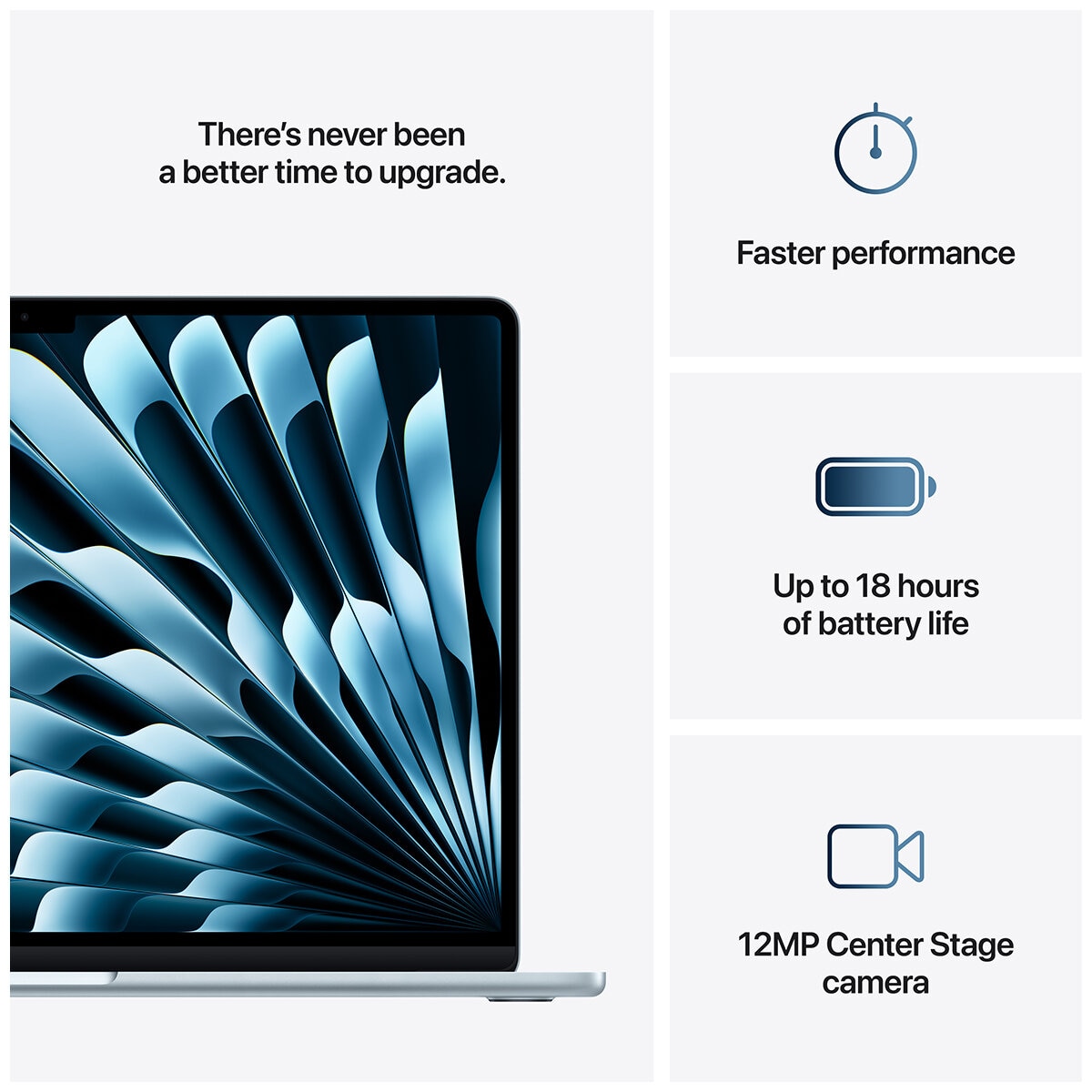 Inch MacBook Air: Apple M4 Chip With 10 Core CPU And 10 Core GPU, 16GB, 256GB SSD Sky Blue