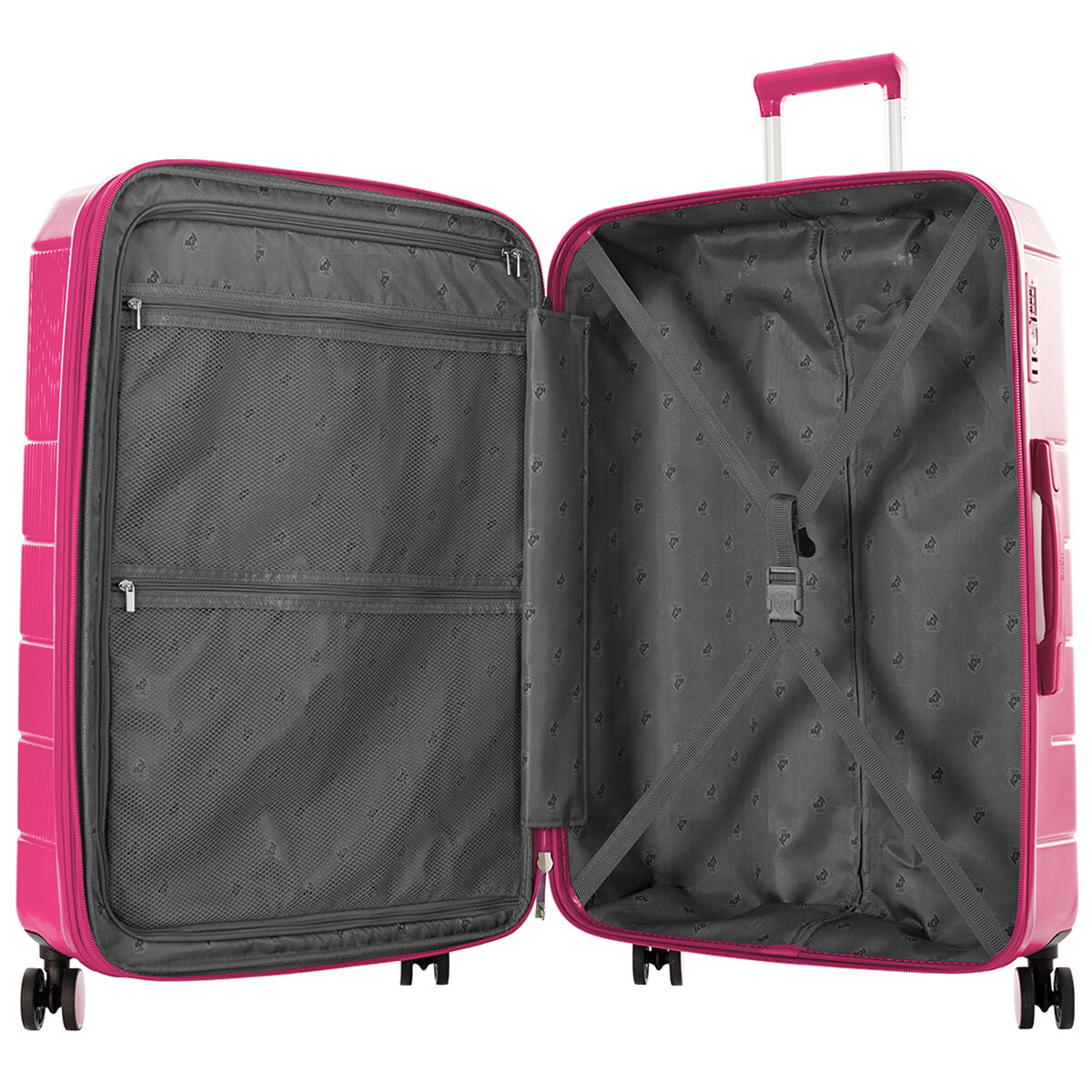 Heys Neo 3 Piece Hardside Luggage Set Fuchsia