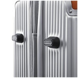 Swiss Military Carry On Luggage Chrome Silver