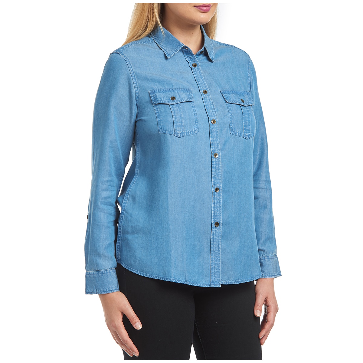 Jachs Women's Tencel Shirt - Medium Denim