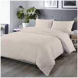 Bdirect Royal Comfort Blended Bamboo Quilt Cover Sets -Warm Grey-Double
