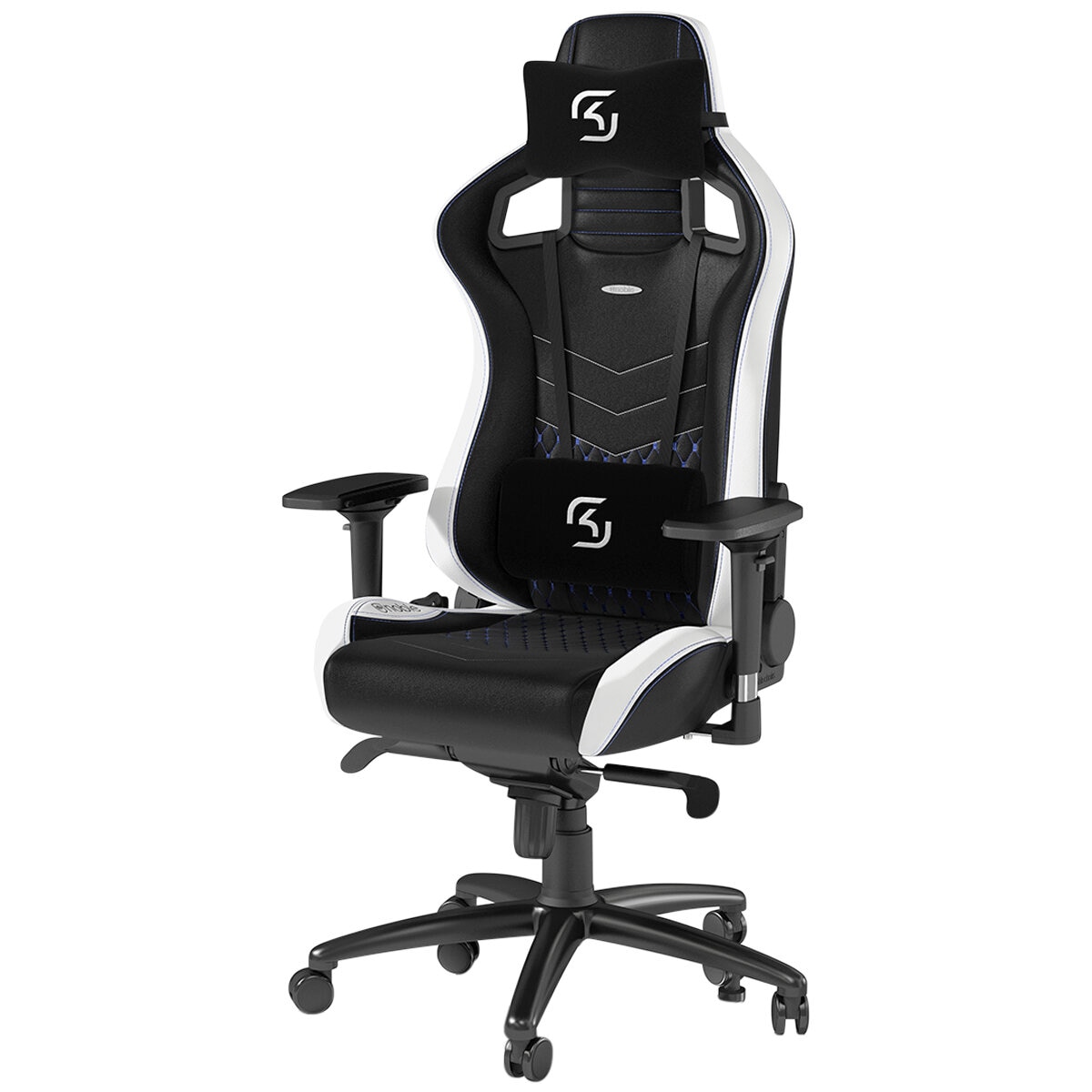 NobleChairs Epic Series SK Gaming Chair Black Blue White