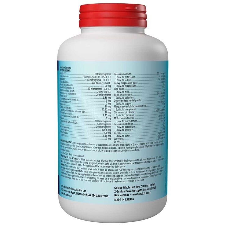 Kirkland Signature Daily Multivitamin 250 Tablets