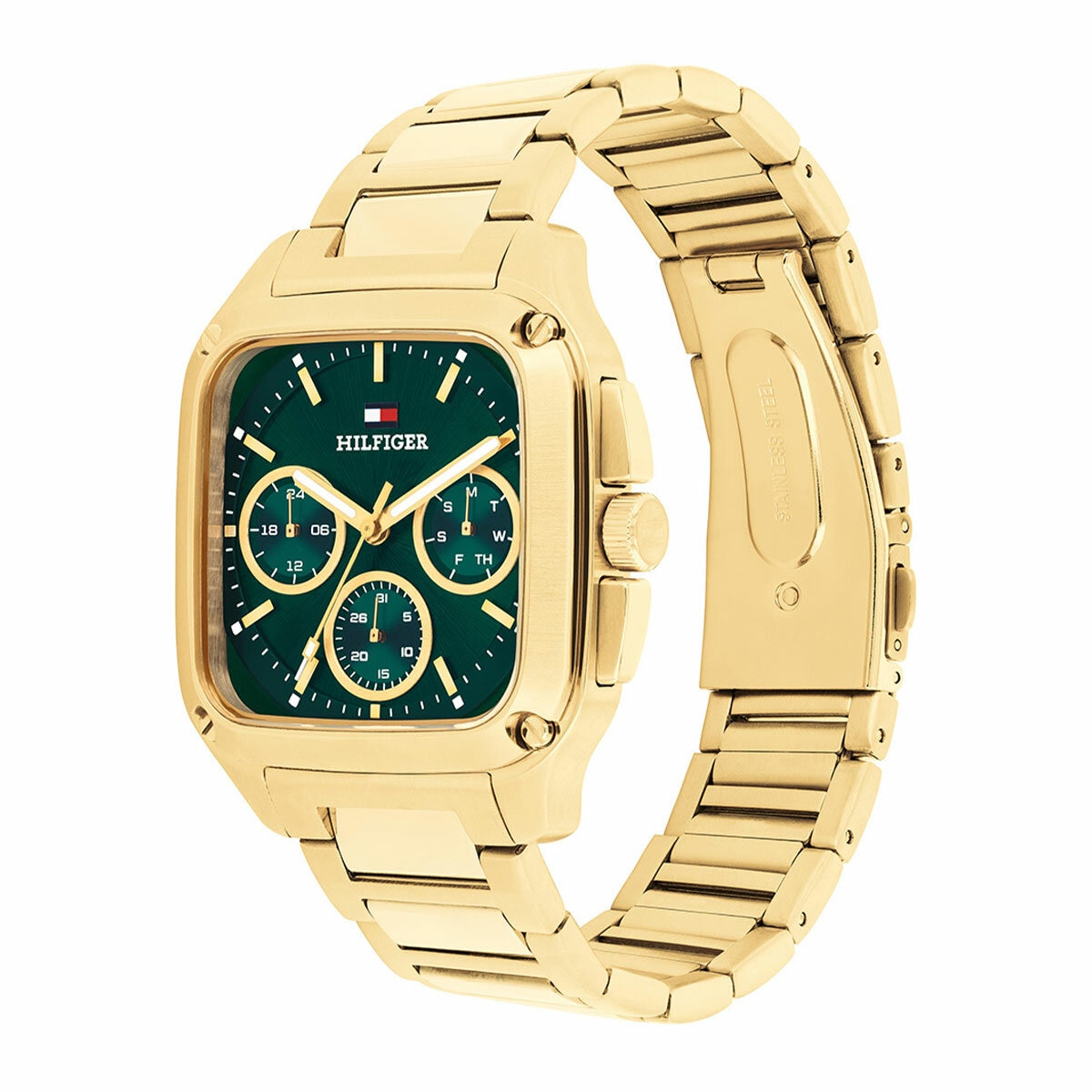 Tommy Hilfiger Herald Gold Steel Green Dial Men's Watch 1792223 Tommy Hilfiger Herald Gold Steel Green Dial Men's Watch 1792223