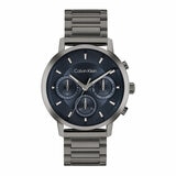Calvin Klein Gauge Grey Steel Blue Dial Men's Watch 25200495 Calvin Klein Gauge Grey Steel Blue Dial Men's Watch 25200495