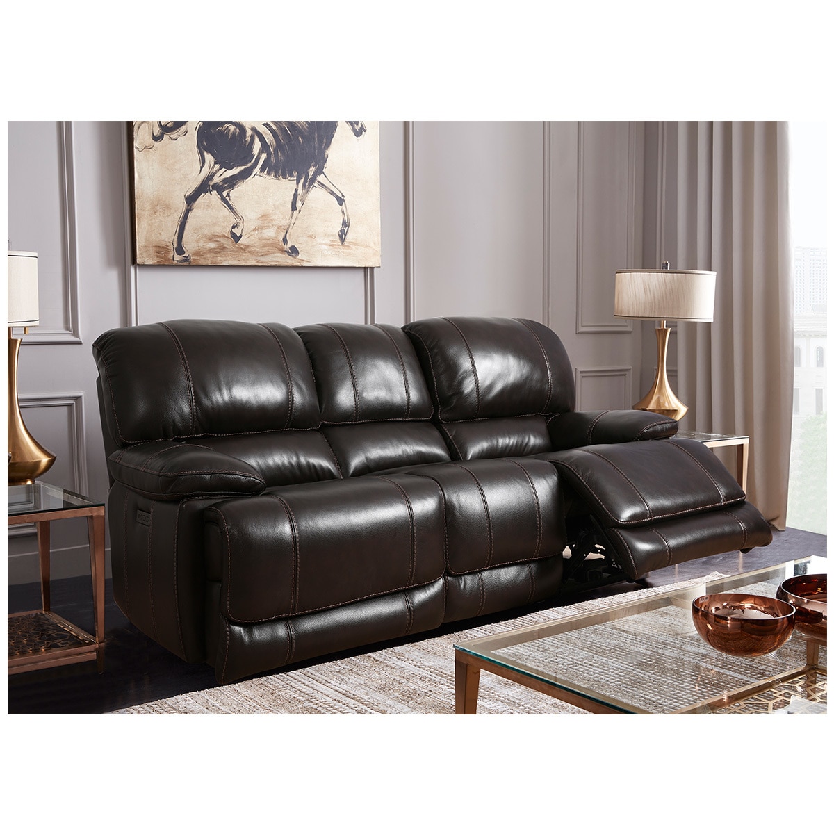 Cheers Leather Power Reclining Sofa Costco Australia