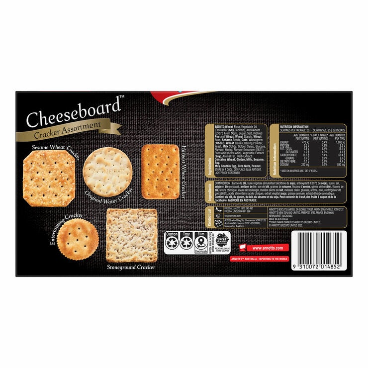 Arnott's Cheeseboard Crackers 500g Arnott's Cheeseboard Crackers 500g