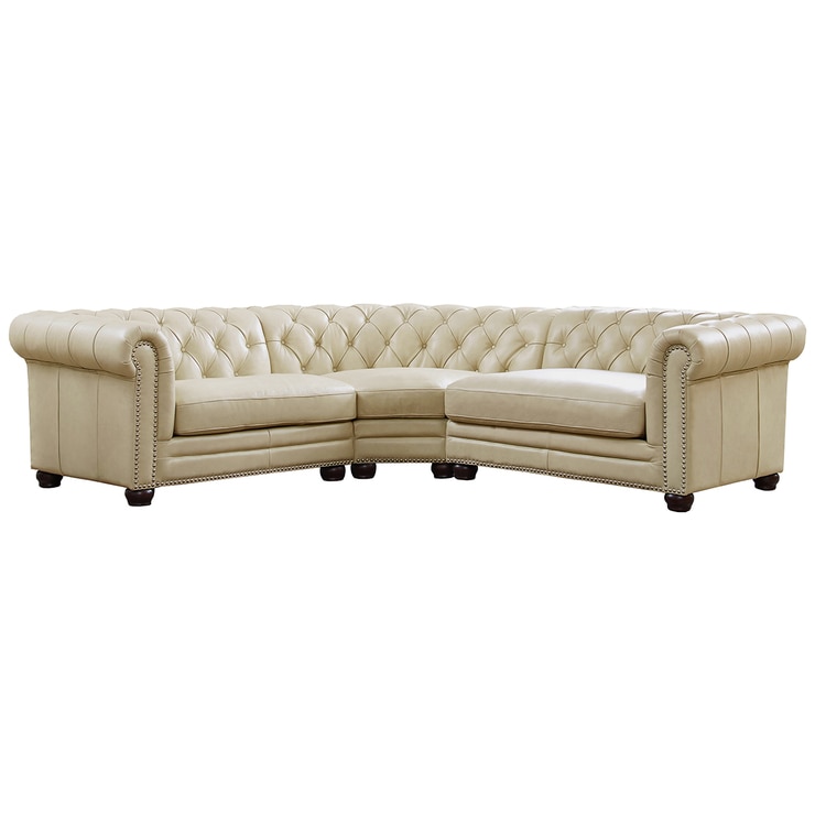 Prospera Home Allington Sectional Leather Sofa White Costco Australia