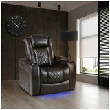 Valencia Home Theatre Tuscany Edition 1 Seater Dark Chocolate
