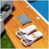 Keter Atlantic Sun Lounger White Set 2 Piece