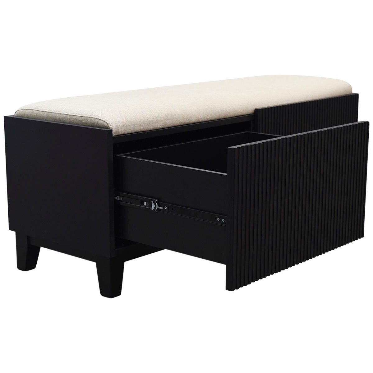 Moran Aristocrat Fabric Storage Ottoman Barley