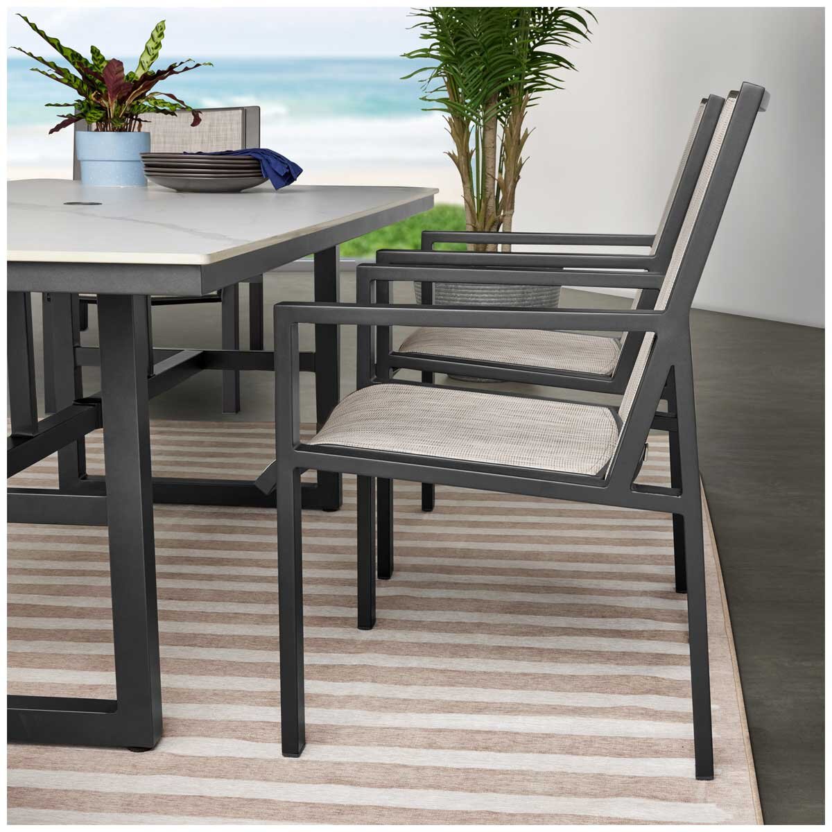 Agio Trinity 7 Piece Sling Dining Set