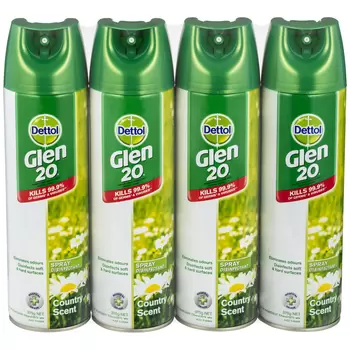 Glen 20 Disinfectant Spray Country Scent 4 x 375g
