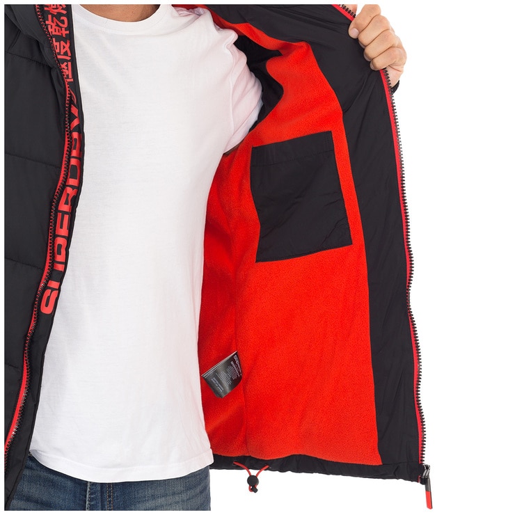 Superdry Men's Sports Puffer Jacket Black Costco Australia