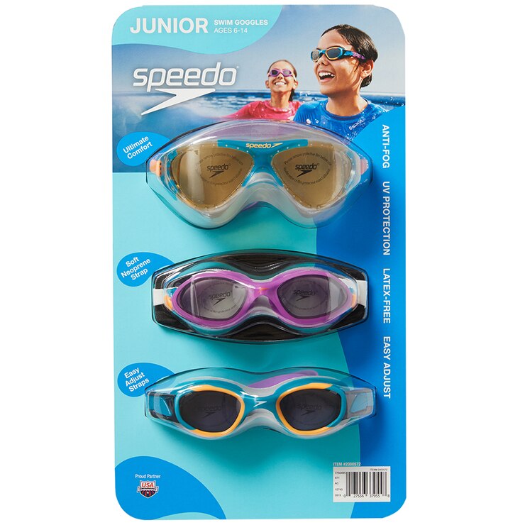 Speedo Kids' Goggles Orange Purple Blue Costco Australia